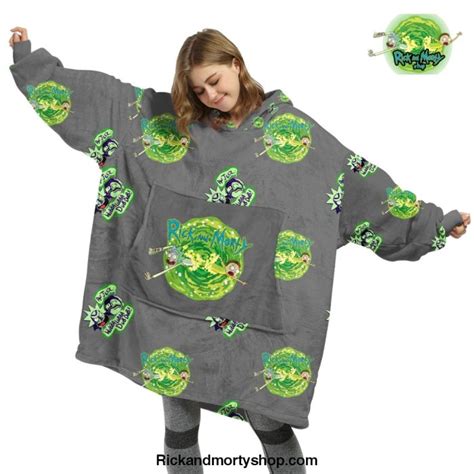 rick and morty oversized hoodie